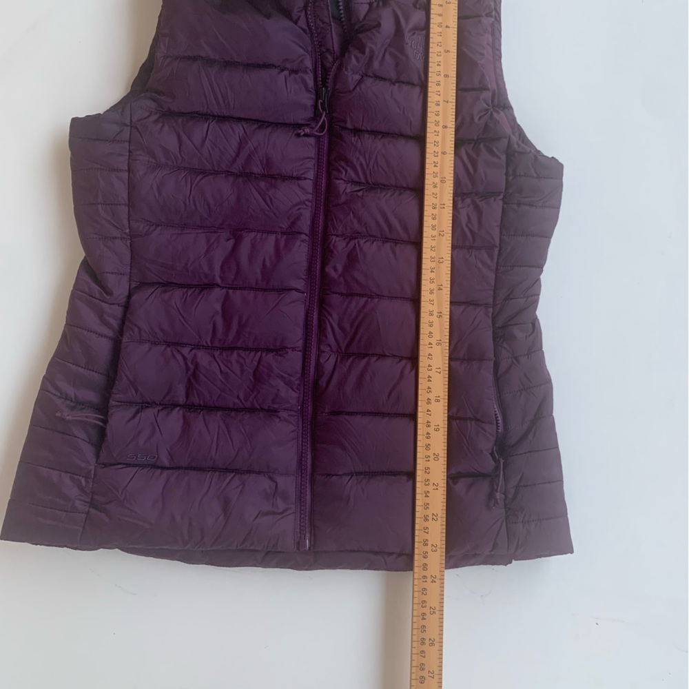 THE NORTH FACE NF0A4R3F Women Aconcagua Puffer Vest Sz S/P Dark Purple 550 Down - Picture 5 of 14